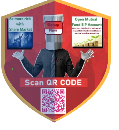 Open free demat trading and SIP account - scan QR code